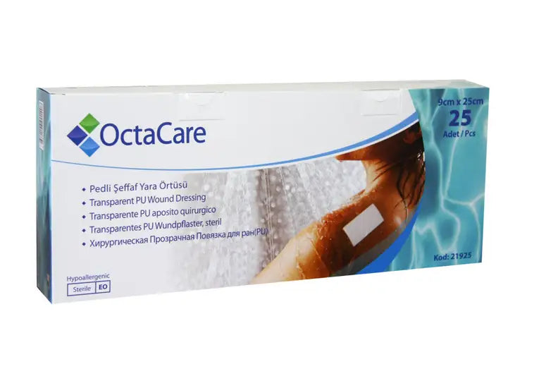 39207-Octacare Waterproof Wound Plaster 9x25cm 1pc-21925
