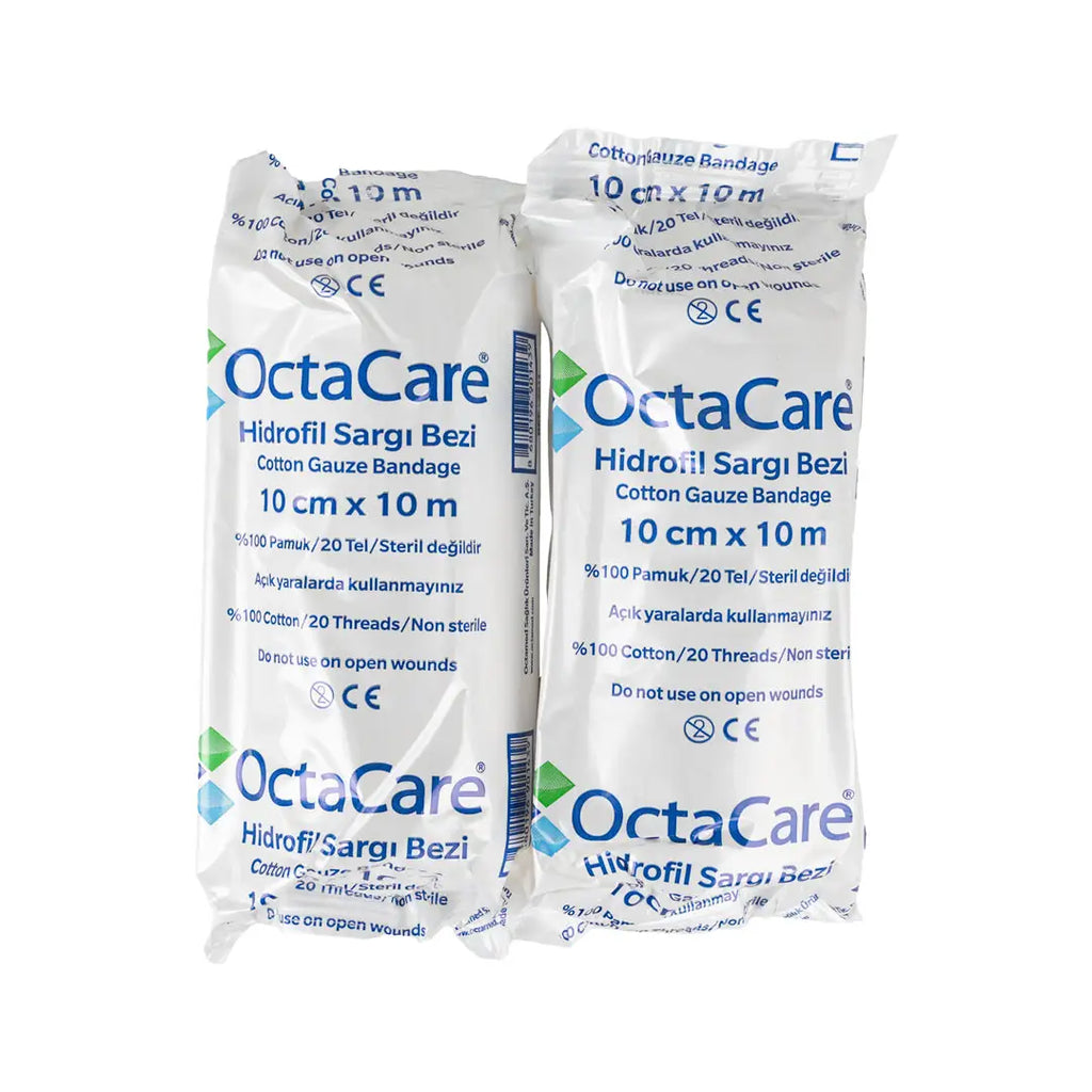 Octacare Cotton Gauze Bandage 10cmx10m Set