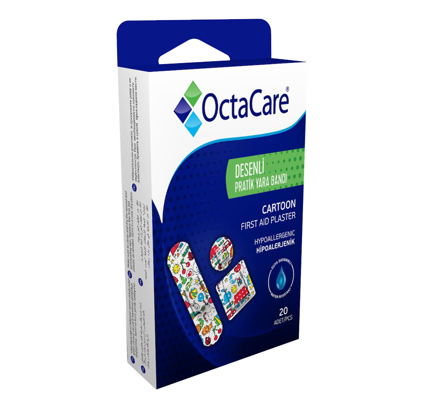 Octacare First Aid Plaster Cartoon 20pcs-240