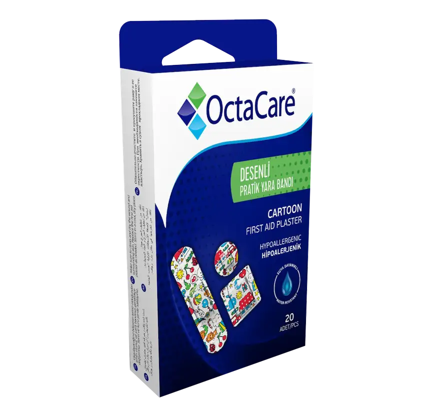 Octacare First Aid Plaster Cartoon 20pcs-240