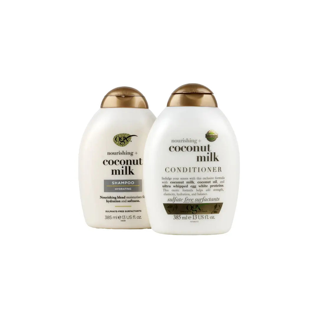 97063-Ogx Coconut Milk Shampoo + Conditioner Set