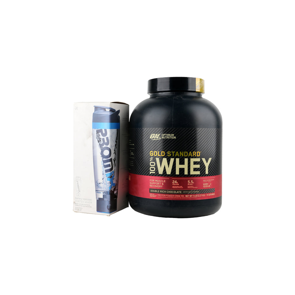 On Gold  Standard Protein Chocolate + Mixer Set