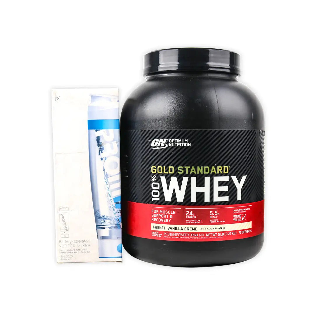 97070-On Gold  Standard Protein Vanilla + Mixer Set +1