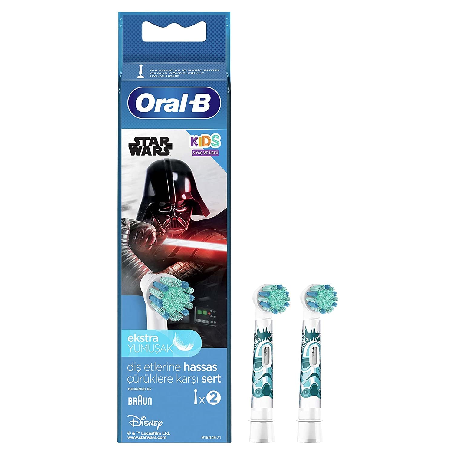 Oral-B Stages Kids +3yrs Star Wars Replacement Head 2pc