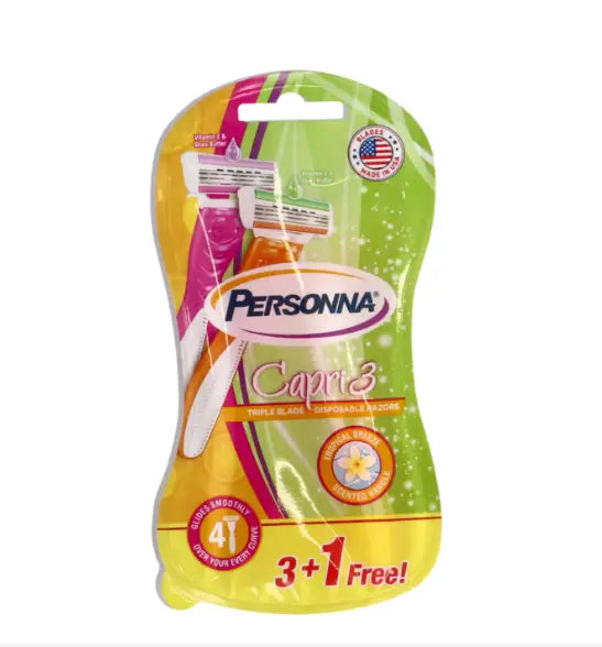 45623-Personna Capri 3 Disposable 3+1 Razors