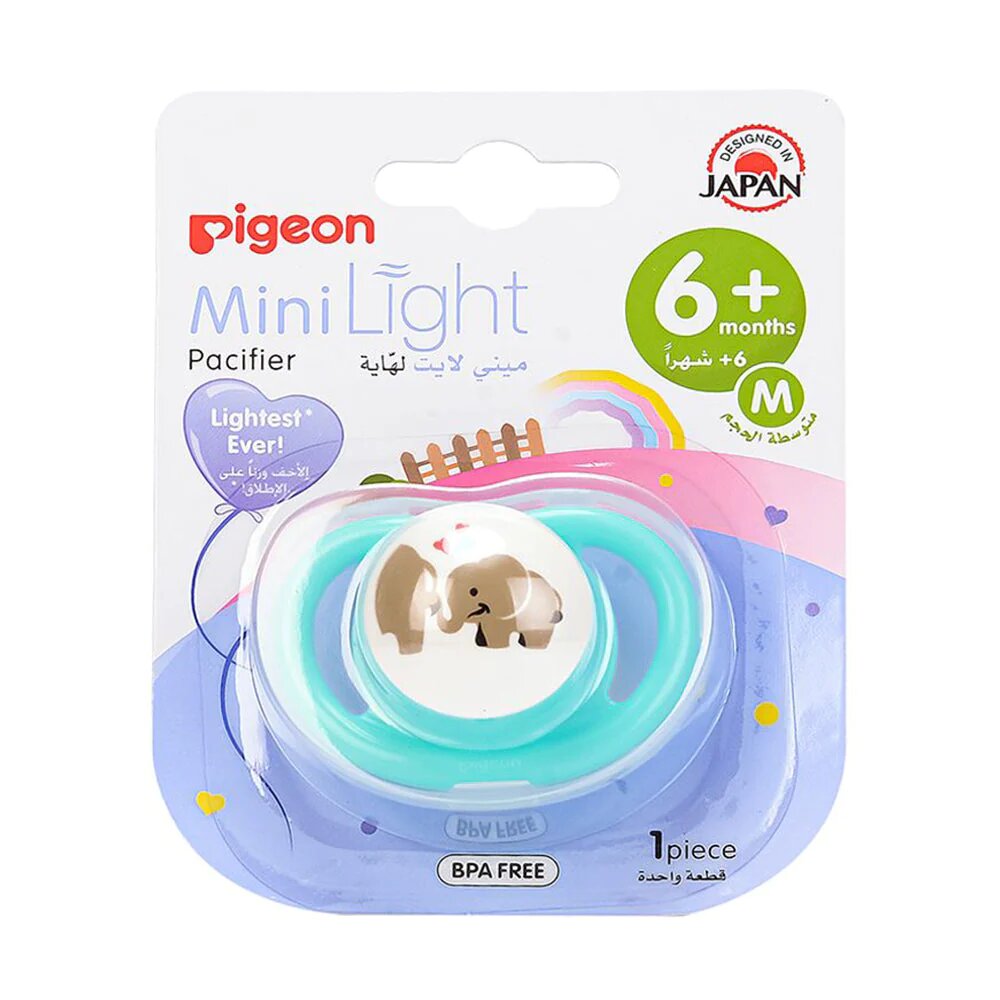 PIGEON MINI LIGHT PACIFIER 6+MONTHS 1PCS MEDIUM - 78462
