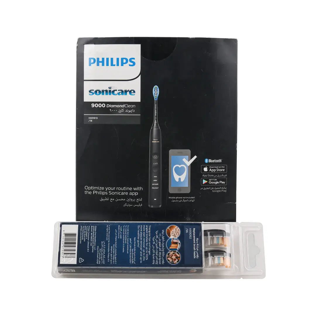 97255-Philips Sonicare Diamond Clean 9000 Black + Brush Head Set