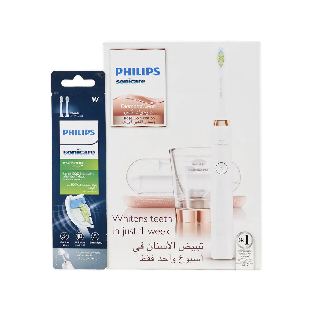 97251-Philips Sonicare Diamond Clean Rose Gold + Brush Head Set