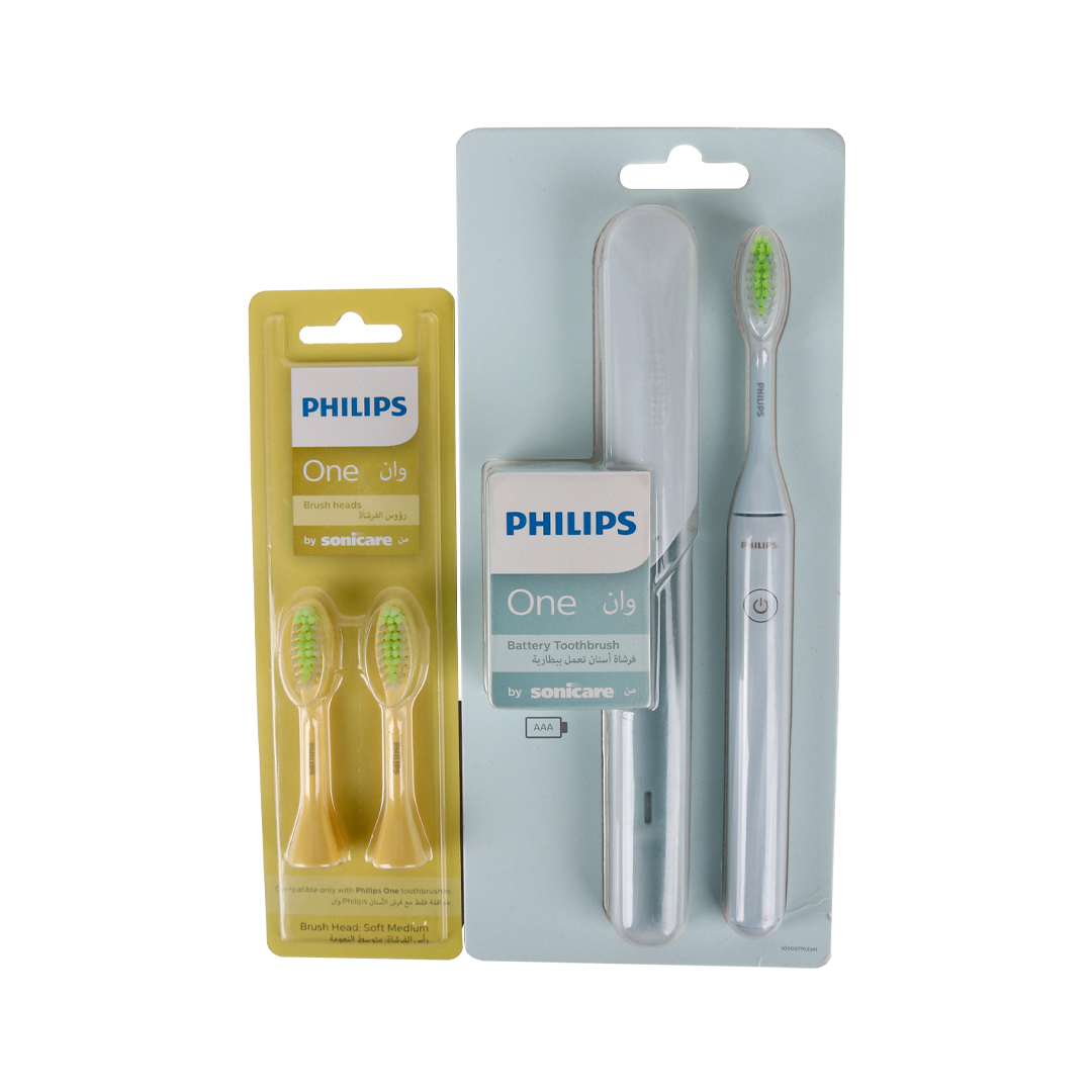 Philips Sonicare + Brush Heads Mint Blue Set