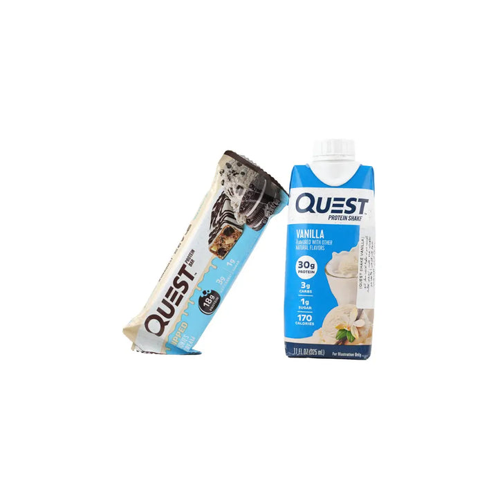 97058-Quest Protein Bar + Vanilla Shake Set