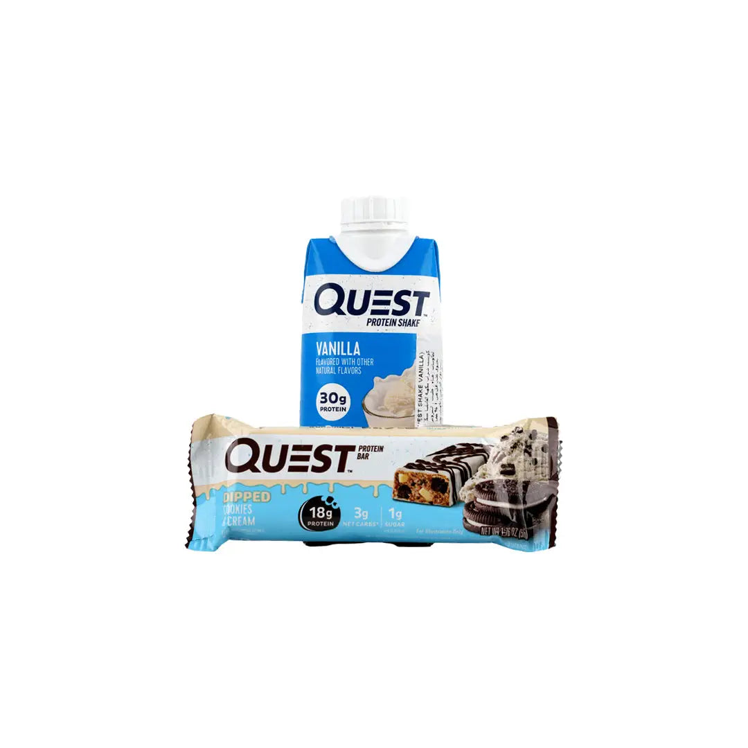 97058-Quest Protein Bar + Vanilla Shake Set +1