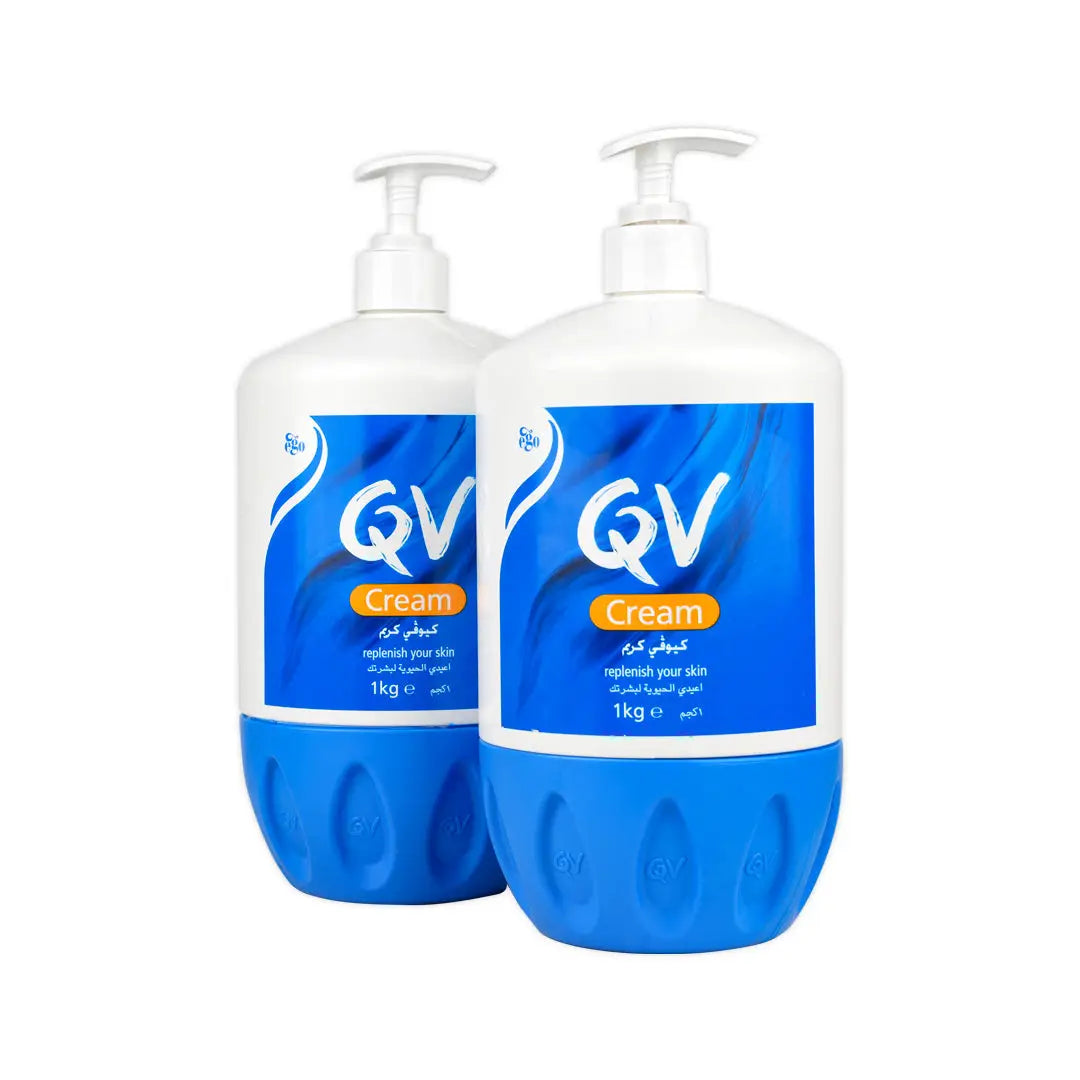 Qv Cream Pump 1Kg Duo Set