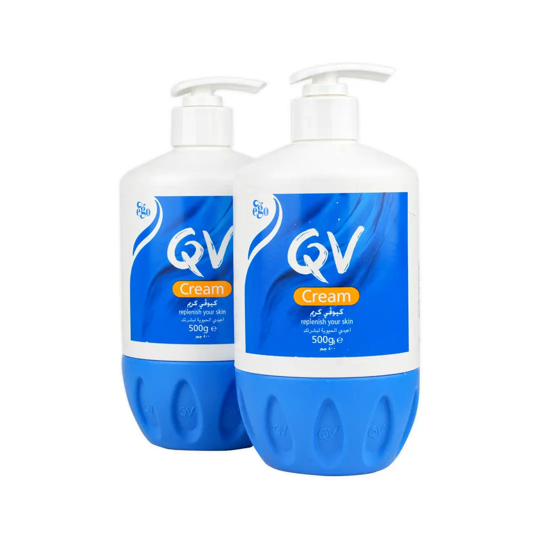 Qv Skin Cream Pump 500Gm Duo Set