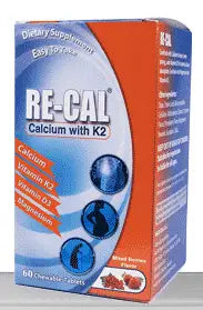 39715-Re-Cal Calcium Whith K2 60 Chew
