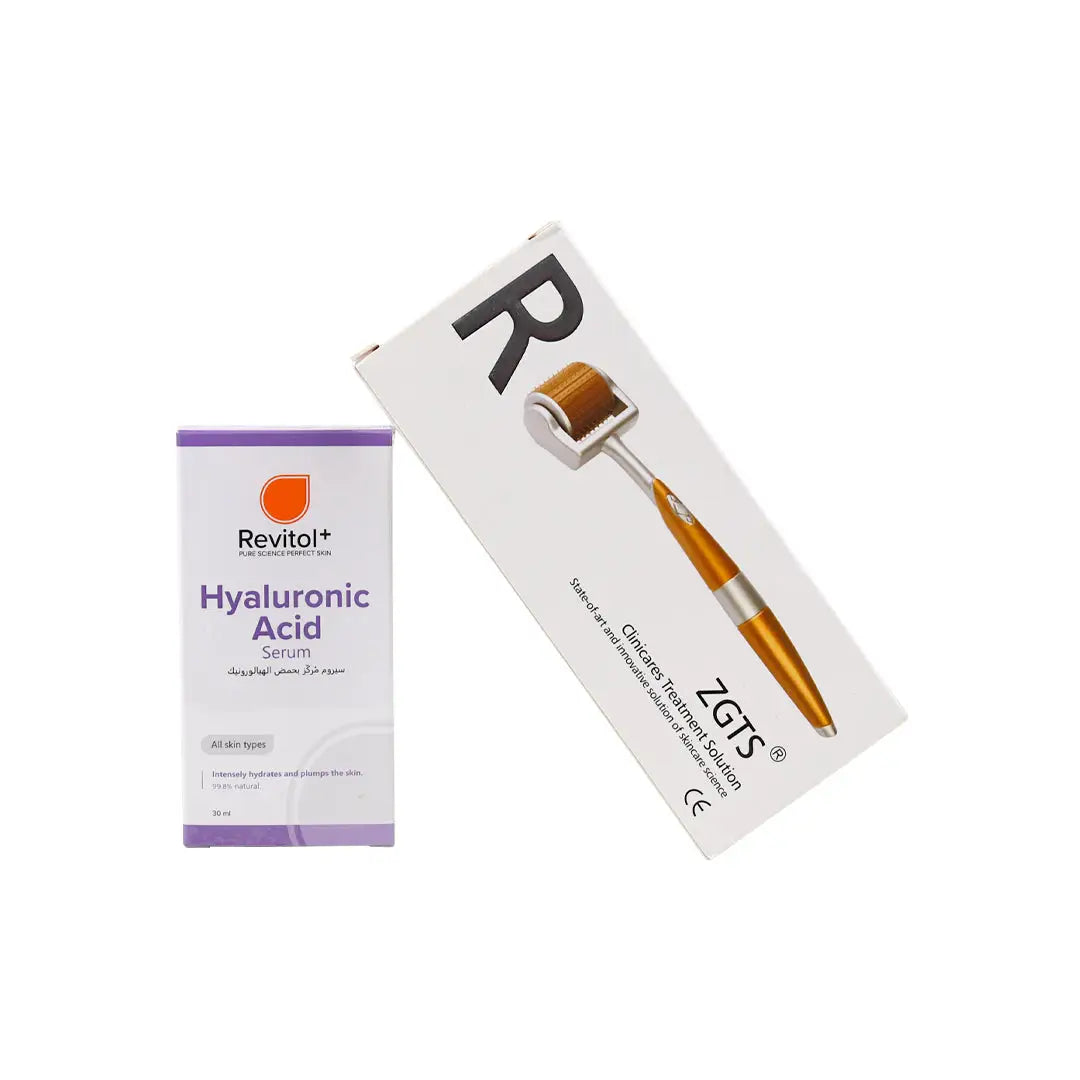 97247-Revitol+ Hyaluronic Acid Serum + Derma Roller 0.5 mm-Set
