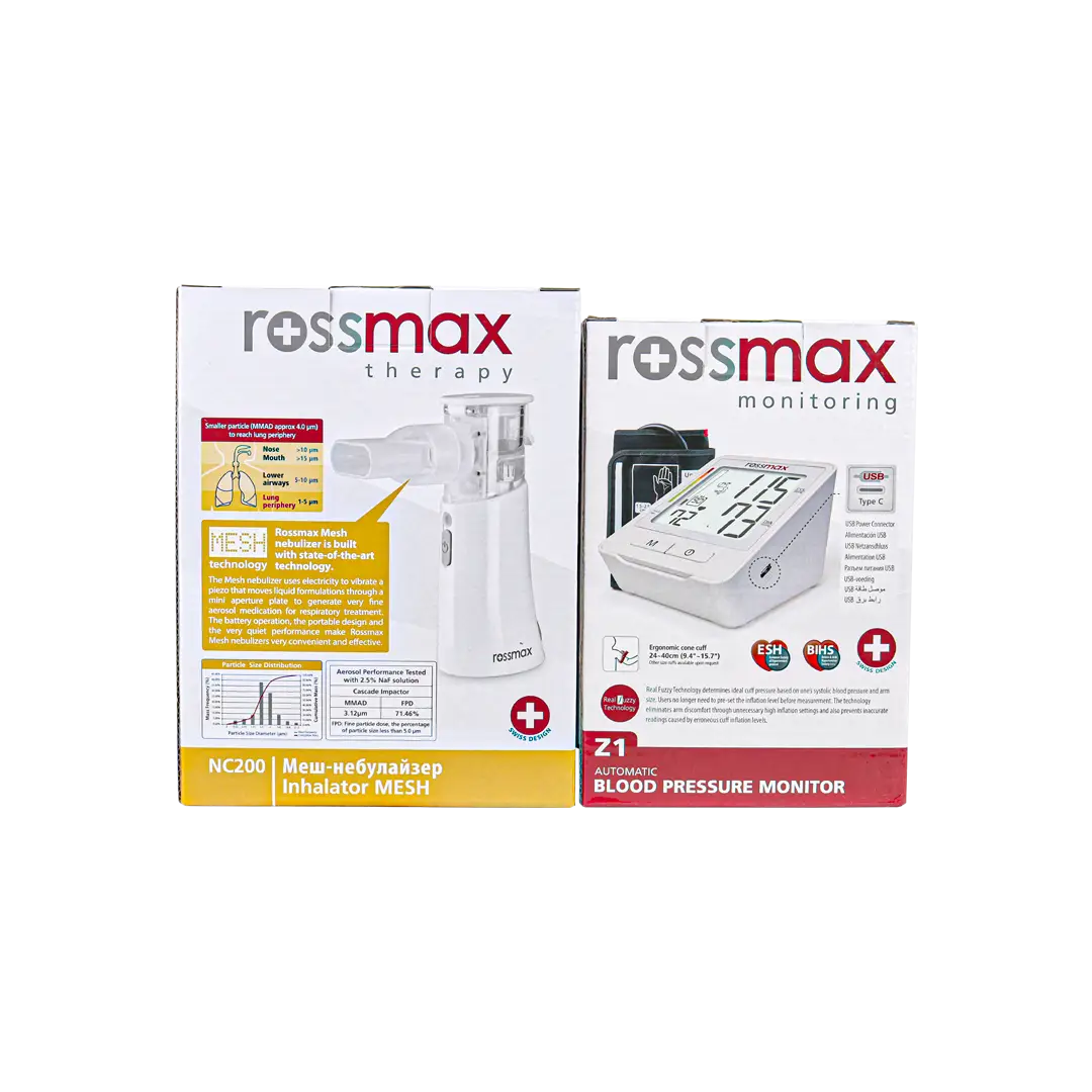 97144-Rossmax Bp Monitor-Z1+Nebulizer-NC200-Set +1