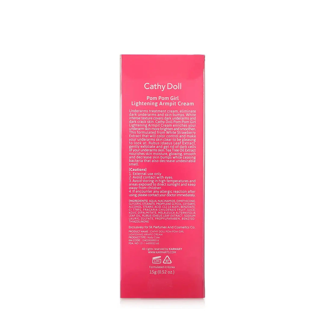 51951-Cathy Doll Pom Pom Girl Lightening Armpit Cream 15g +2