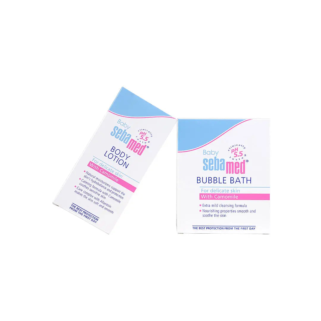 Sebamed Baby Bubble Bath + Lotion Set