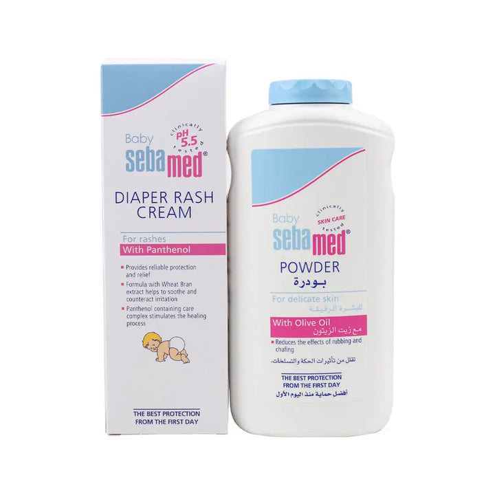 97229-Sebamed Baby Diaper Cream + Baby Powder Set +2