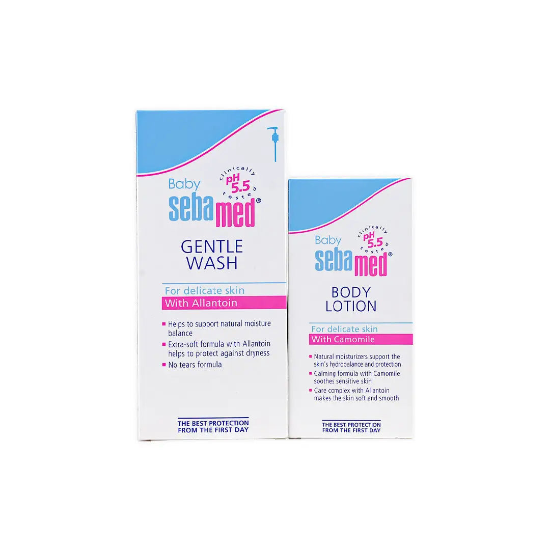 97228-Sebamed Baby Gentle Wash + Body Lotion Set +1
