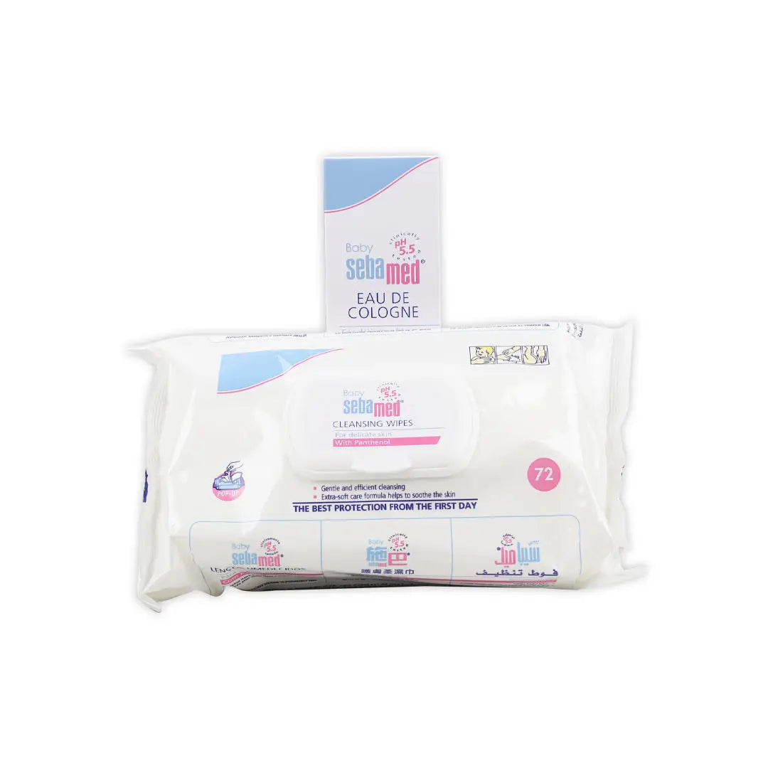 97230-Sebamed Baby Wipes + Eau De Cologne Set +1
