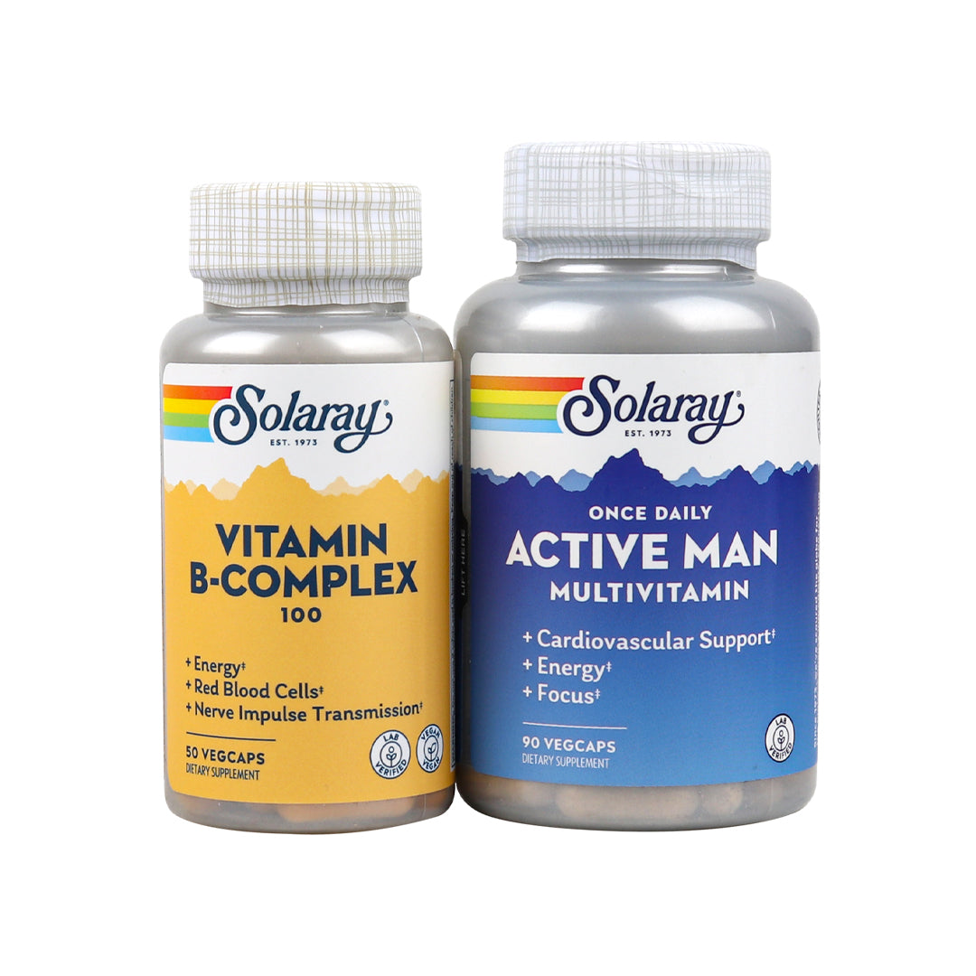 Solaray Men Multivitamin + B Complex Set