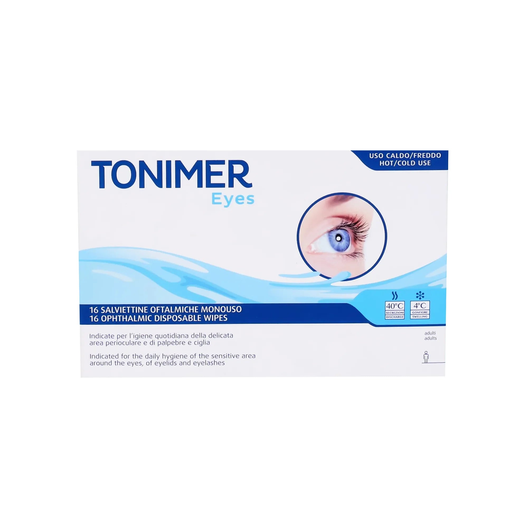 TONIMER EYE OPHTHALMIC 16 WIPES