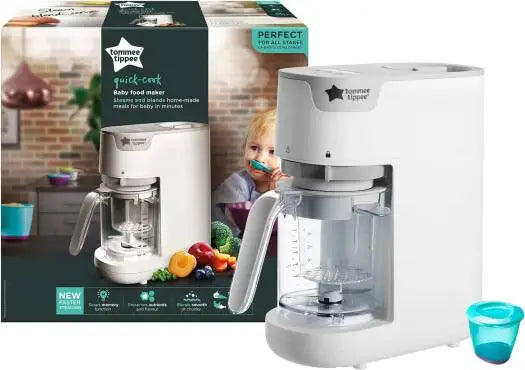 53409-Tommee Tippee Quick Cook Baby Food Steamer & Blender - 2403