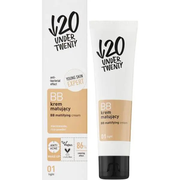 54588-Under Twenty - BB Mattifying Cream 01 Light 60ml