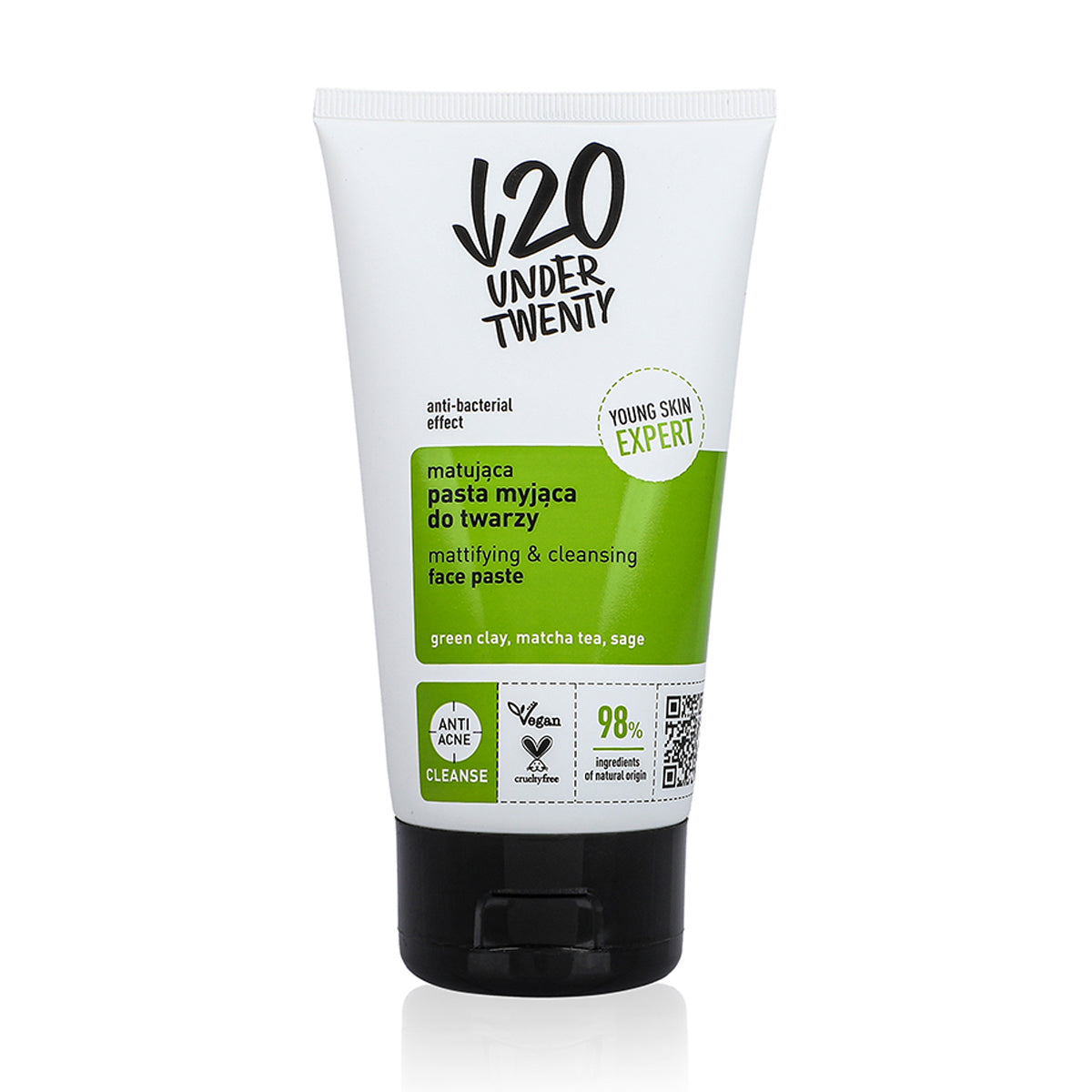 Under Twenty - Mattifying & Cleansing Face Paste 150ml