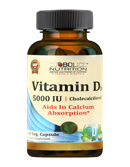 BIOBOLICS VITAMIN D3 5000IU 60 VEG.CAPSULES