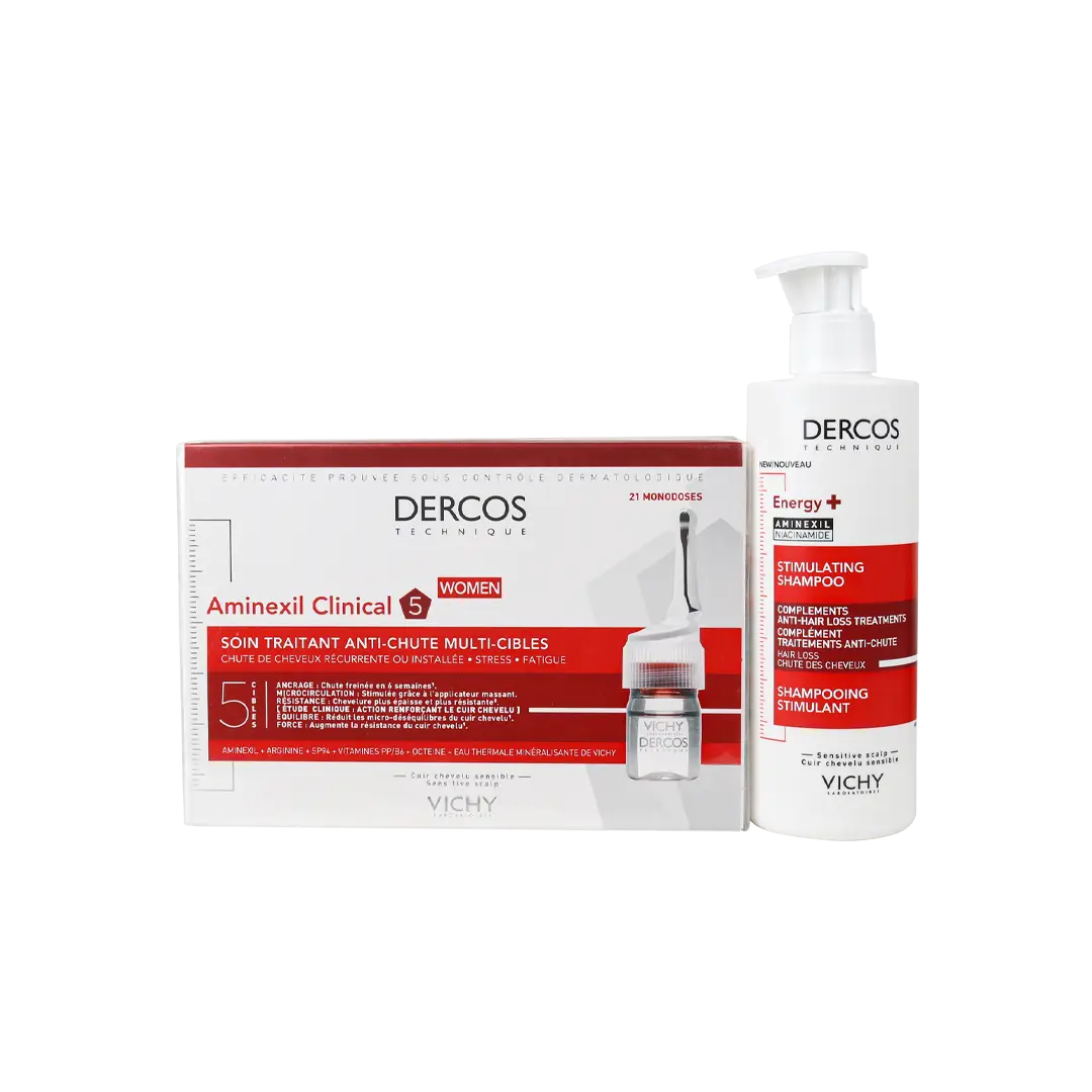 97089-Vichy Dercos Aminexil + Dercos Energy+ Stimulating Shampoo Women-Set