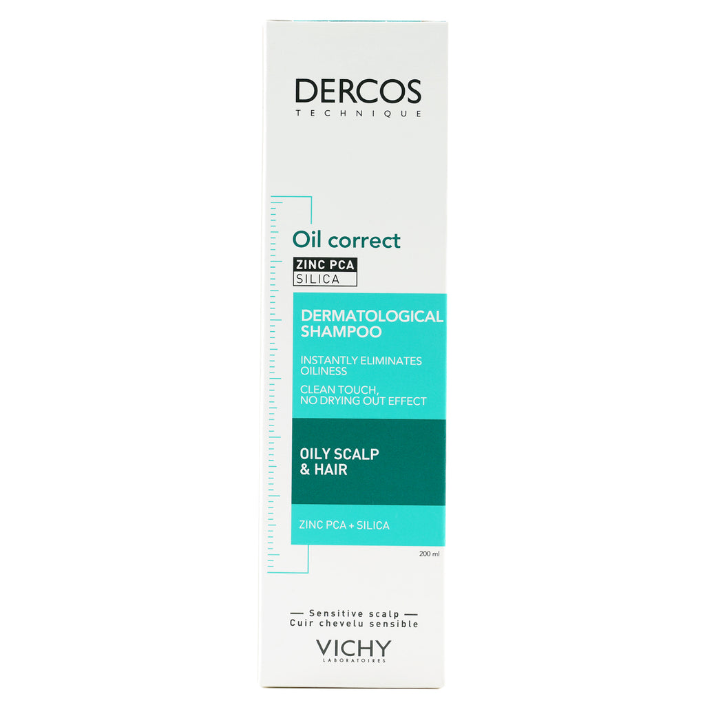 Vichy Dercos Oil Correct Shampoo Oily Scalp & Hair 200ml
