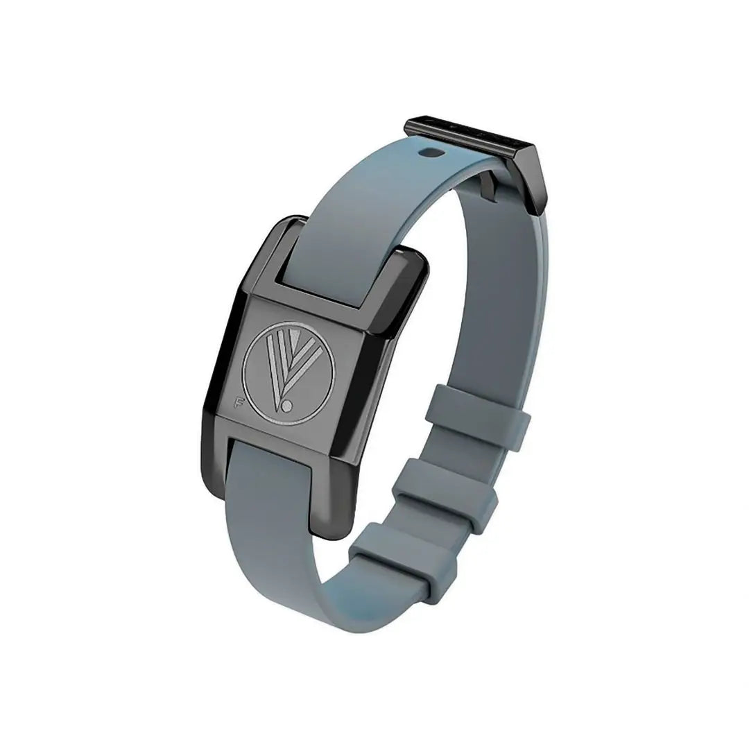 85017-Visponder Black with Gray Silicon Strap -Flexibility