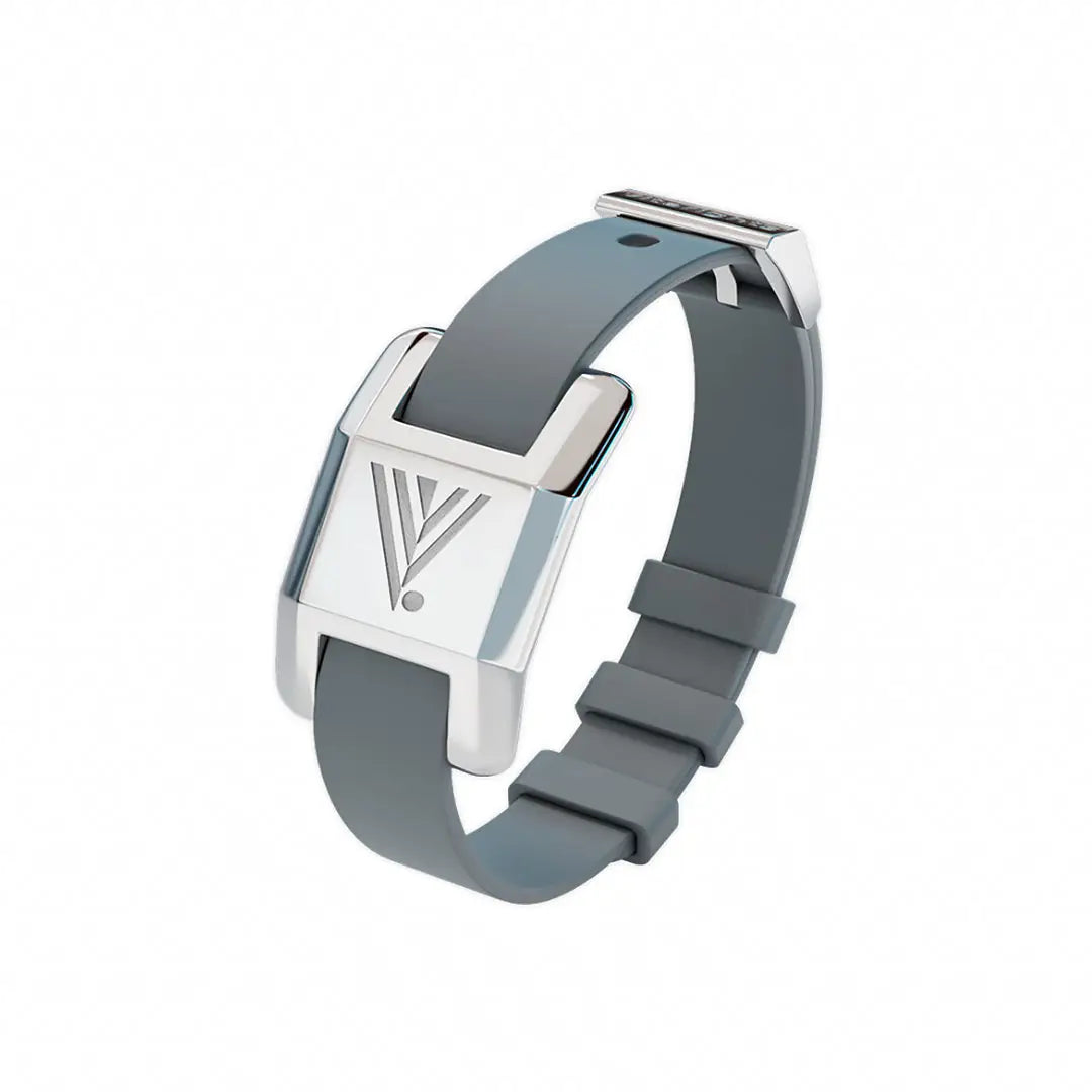 85000-Visponder Silver with Gray Silicon Strap - Sport