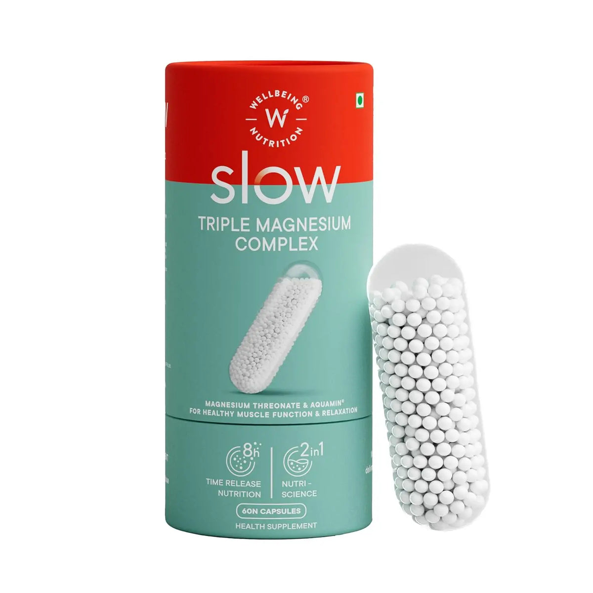 55042-Wellbeing Slow Triple Magnesium Complex 60 Capsules