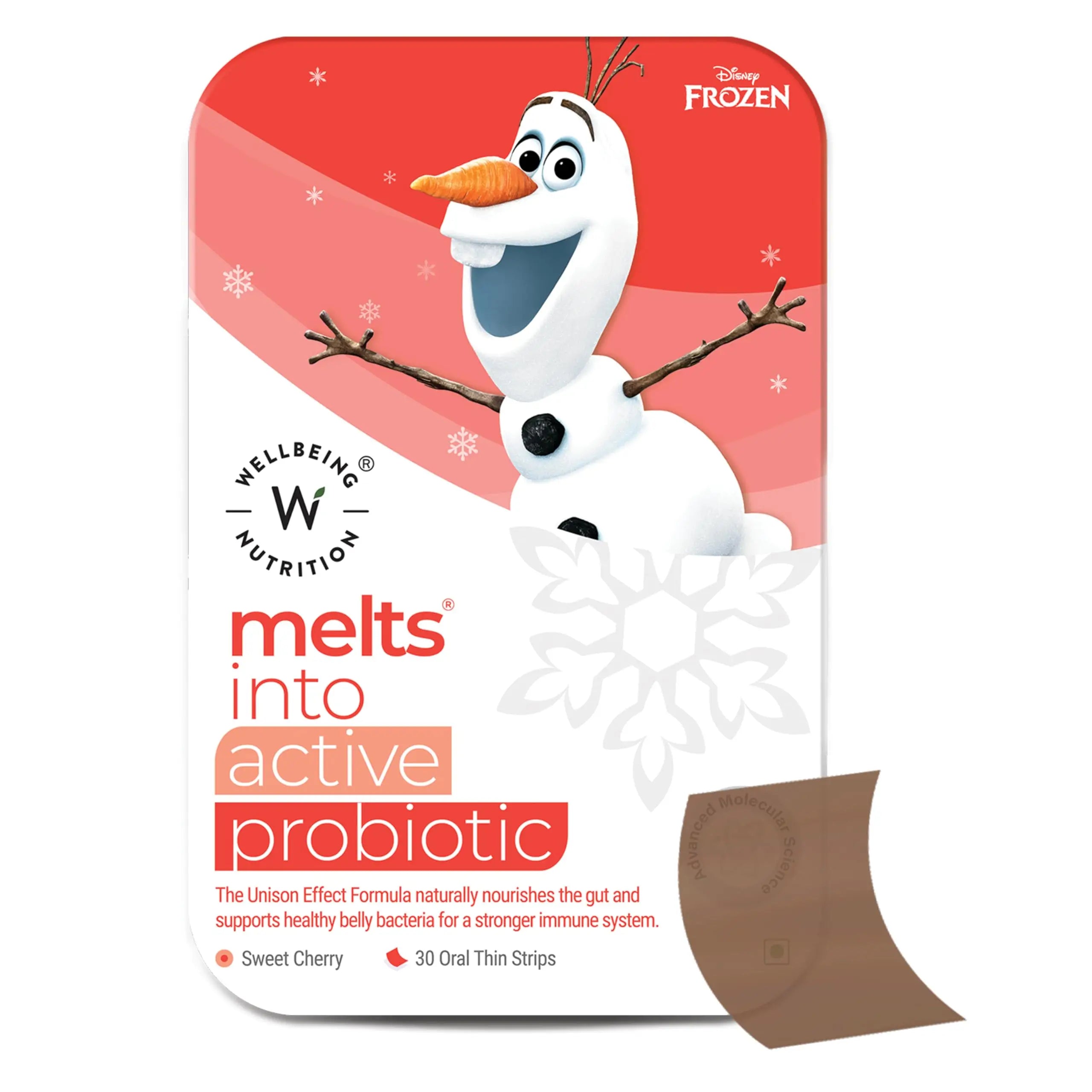 Wellbeing Melts Into Kids Active Probiotic 30 Strips