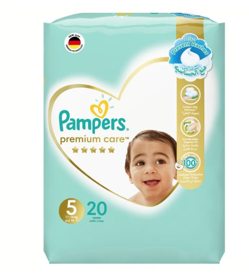 PAMPERS NO.5 PREMIUM CARE  20PCS (11-16 KG)