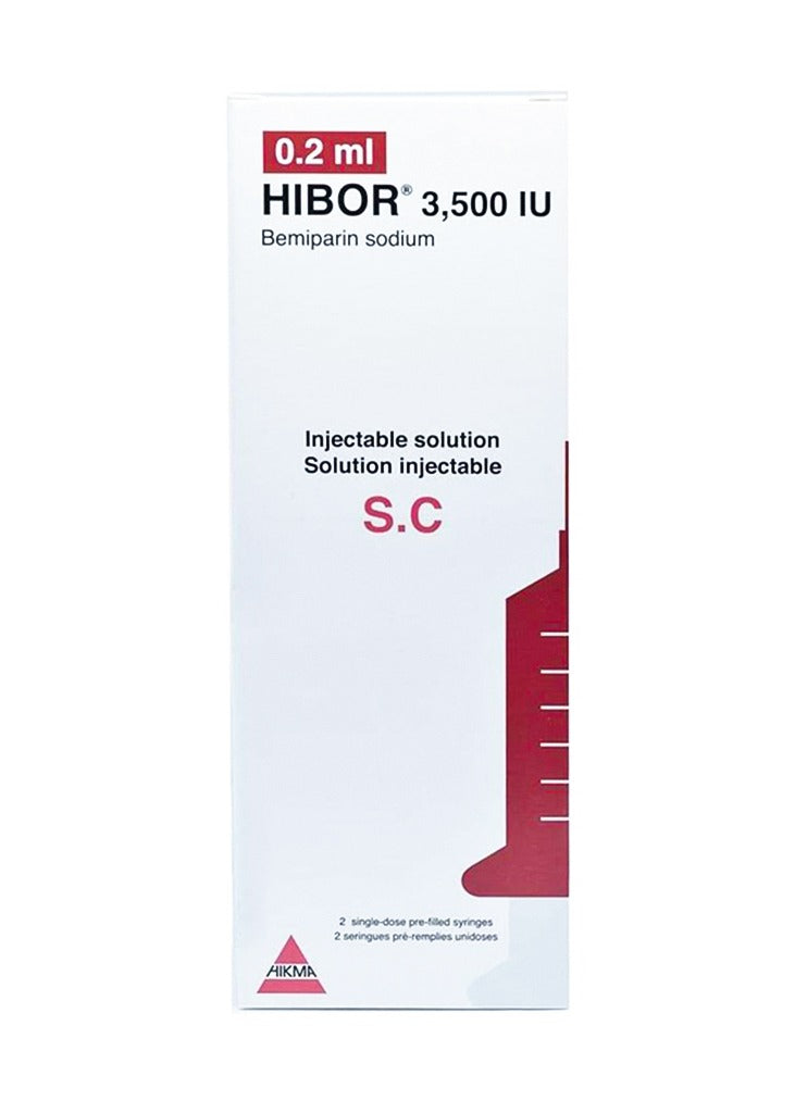 HIBOR 3,500 IU S.C 0.2ML INJ.