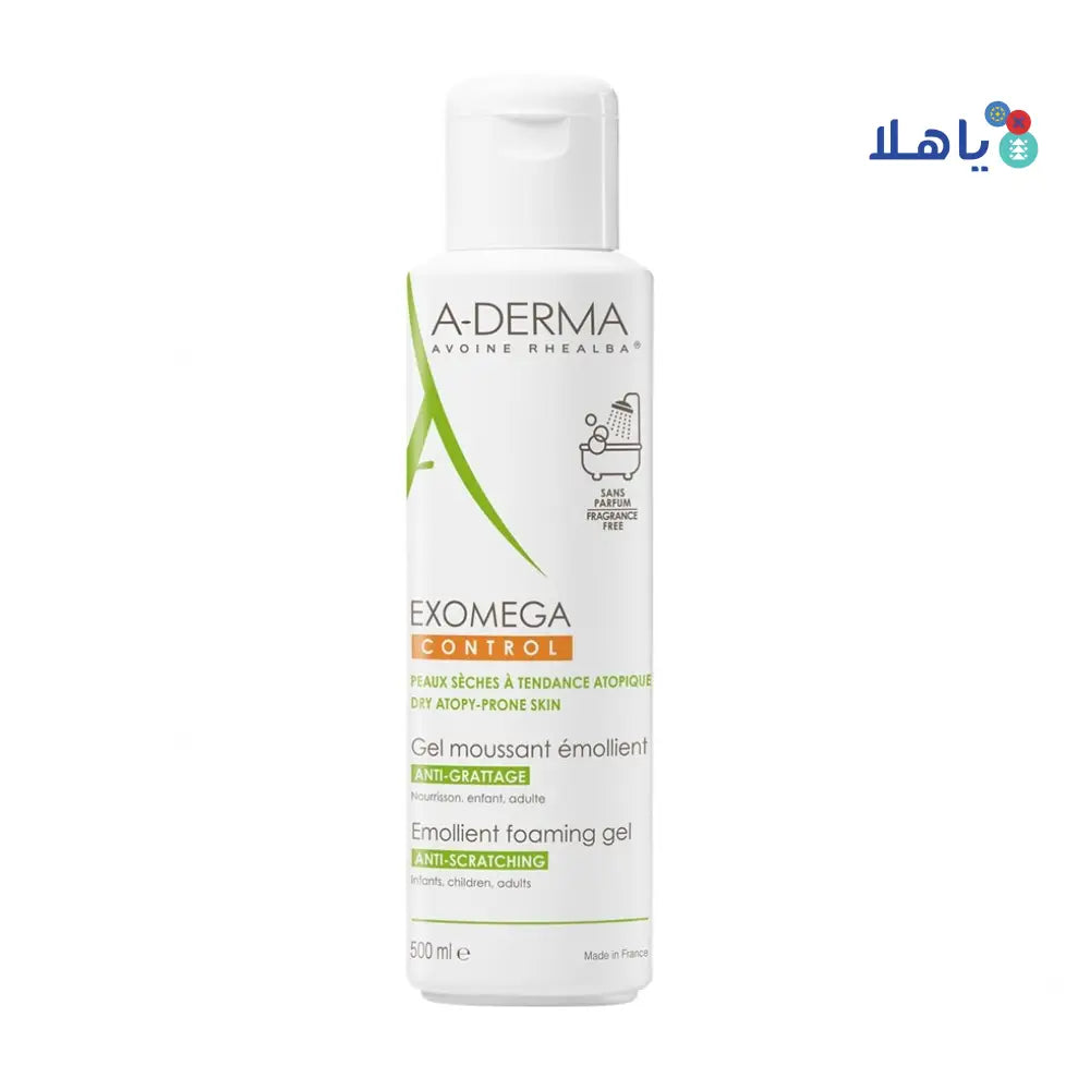 A-DERMA EXOMEGA CONTROL EMOLLIENT FOAMING GEL 500ML