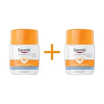 EUCERIN SPF50 SUN FLUID MATTIFYING 50ML-(1+1) OFFER