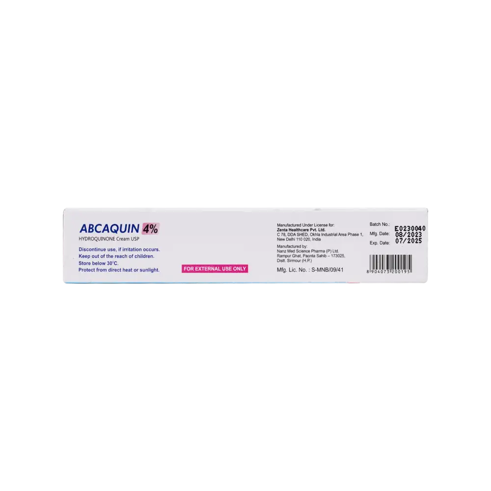 Abcaquin 4% Whitening & lightening Cream 30gm