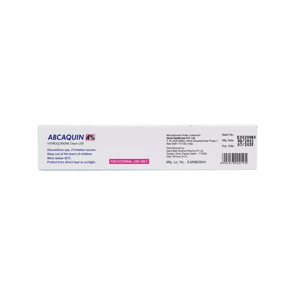 ZENTA - Abcaquin 4% Whitening & lightening Cream 30gm - Pharmazone - 