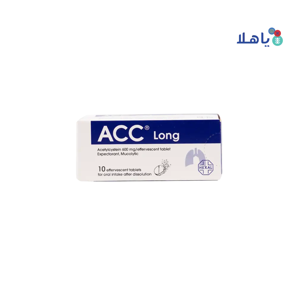 ACC LONG 600MG 10 EFFERVESCENT TABLETS