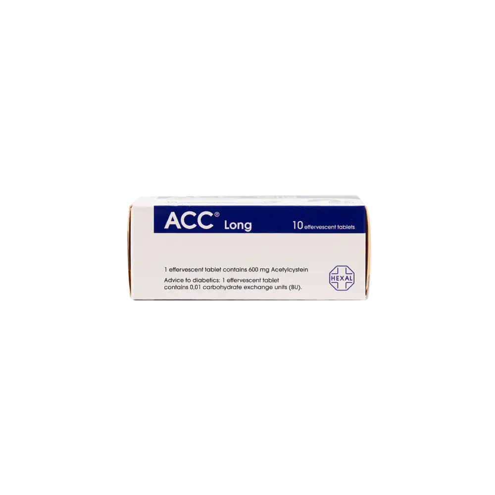 ACC LONG 600MG 10 EFFERVESCENT TABLETS