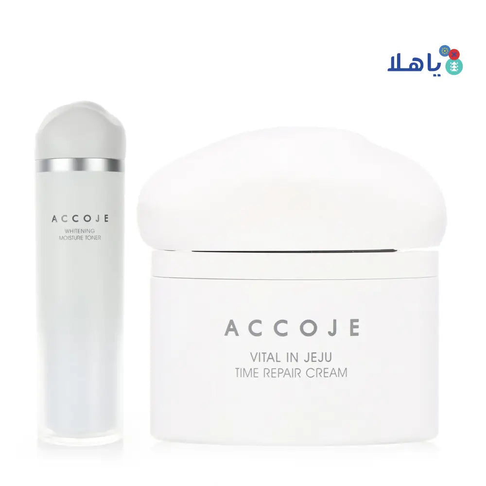 Accoje Whitening Cream + Toner Set