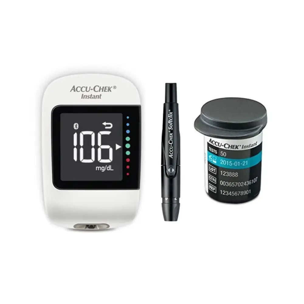 Accu-Chek Instant Glucometer+50 Strips (mmol/L)