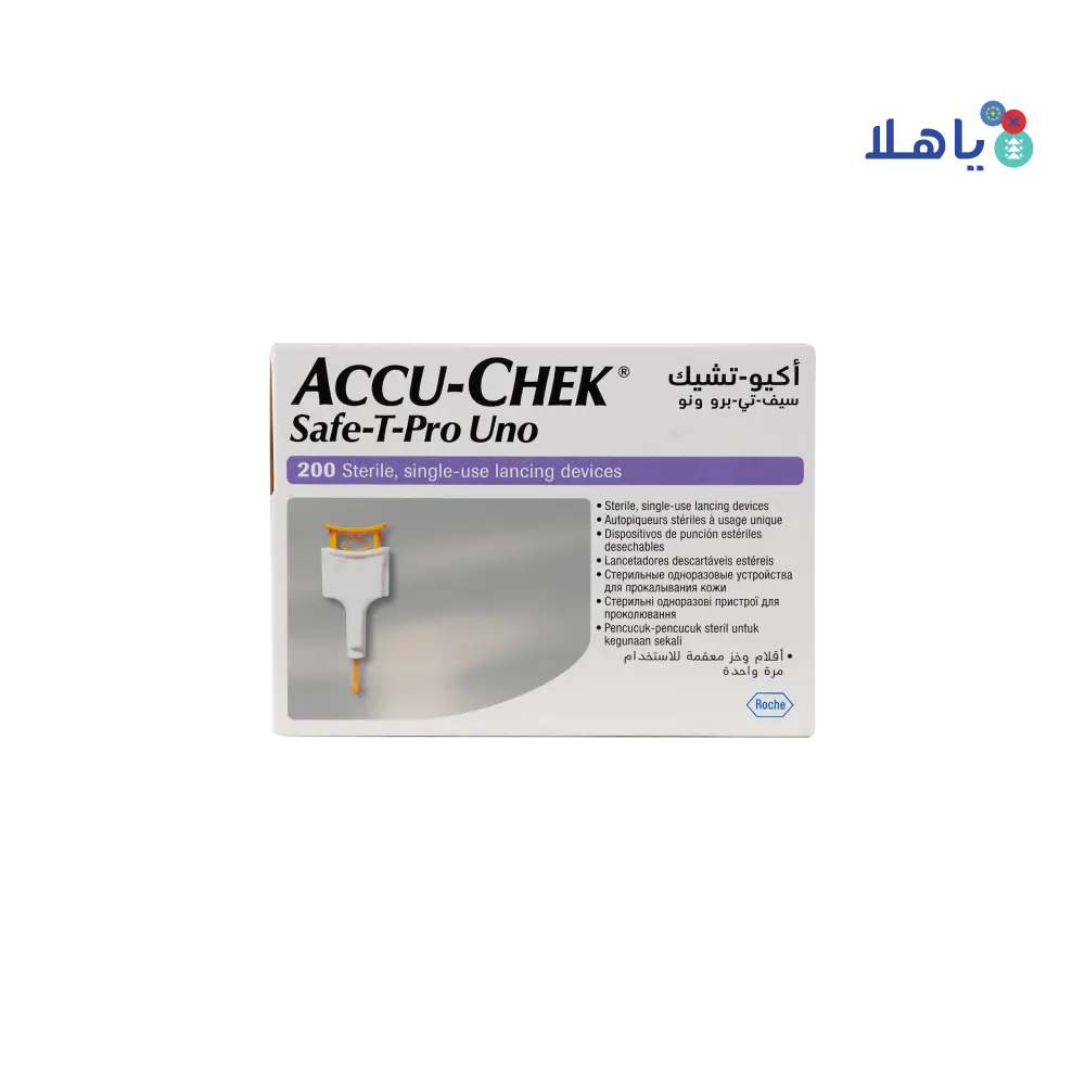 Accu-Chek Safe-T-Pro Uno 200 Lancets