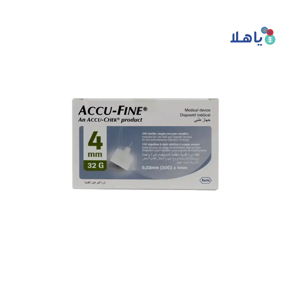 ROCHE Diagnostic - Accu - Fine Pen Needles 4mmx32G 100pcs - Pharmazone - 