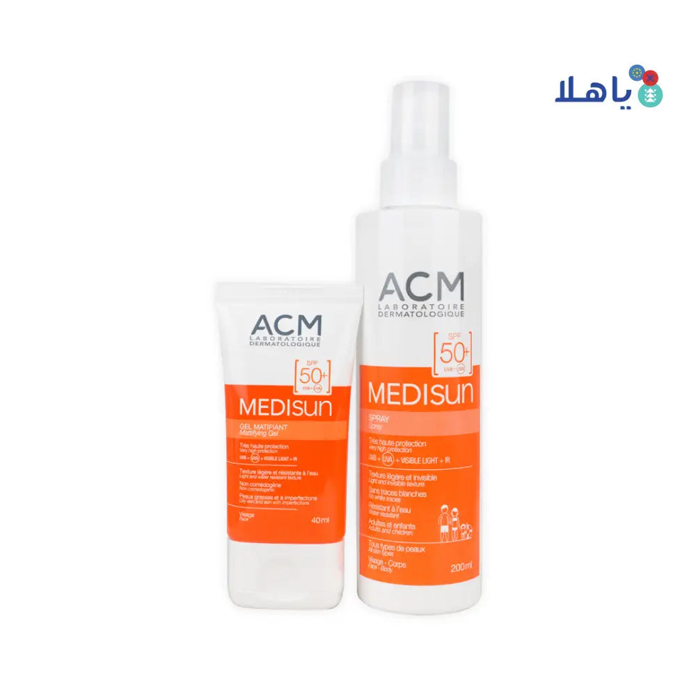 ACM Medisun SPF50 + Spray & Gel Set